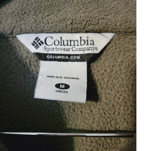 Columbia Unisex Fleece 1/2 Zip Pullover Sz M - Picture 2 of 4